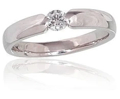 Diamond Sky Jewelry Auksinis žiedas su deimantais „Klasika Gold IV“