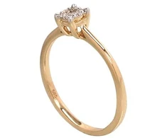 Diamond Sky Jewelry Auksinis žiedas su deimantais „Naujoji Klasika IV“
