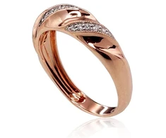 Diamond Sky Jewelry Auksinis žiedas su deimantais „Aveyron III“