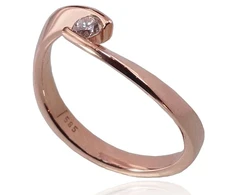 Diamond Sky Jewelry Auksinis žiedas su deimantais „Kometa VI“