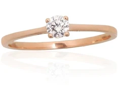 Diamond Sky Jewelry Auksinis žiedas su deimantais „Jos Akių Šviesa III“