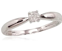Diamond Sky Jewelry Auksinis žiedas su deimantais „Solitaras VIII“