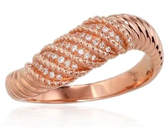 Diamond Sky Jewelry Auksinis žiedas su deimantais „Aveyron II“