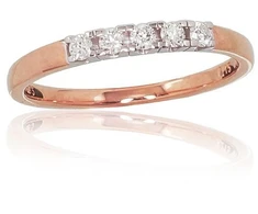 Diamond Sky Jewelry Auksinis žiedas su deimantais „Auksinė Meilė X“