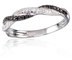 Diamond Sky Jewelry Auksinis žiedas su deimantais „Roxana“