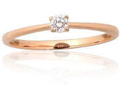 Diamond Sky Jewelry Auksinis žiedas su deimantais „Jos Akių Šviesa II“