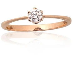 Diamond Sky Jewelry Auksinis žiedas su deimantais „Jos Akių Šviesa“
