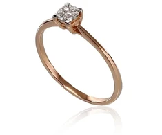 Diamond Sky Jewelry Auksinis žiedas su deimantais „Solitaras VI“