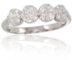 Diamond Sky Jewelry Auksinis žiedas su deimantais „Joanna“