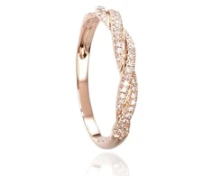 Diamond Sky Jewelry Auksinis žiedas su deimantais „Alpina“