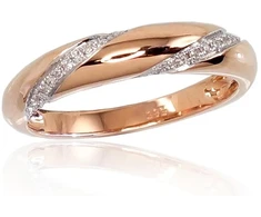 Diamond Sky Jewelry Auksinis žiedas su deimantais „Aveyron IV“