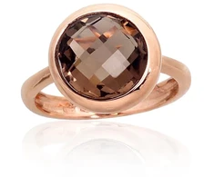 Diamond Sky Jewelry Auksinis žiedas su kvarcu „Diana IV“