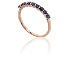 Diamond Sky Jewelry Auksinis žiedas su safyrais „Atėnė IX“