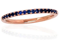 Diamond Sky Jewelry Auksinis žiedas su safyrais „Leticia III“