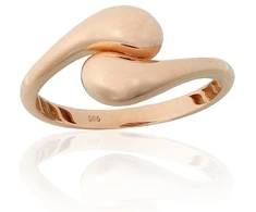 Diamond Sky Jewelry Auksinis žiedas „Susiliejimas“