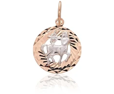Diamond Sky Jewelry Auksinis zodiako ženklo pakabukas „Šaulys V“