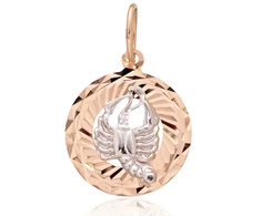Diamond Sky Jewelry Auksinis zodiako ženklo pakabukas „Vėžys V“