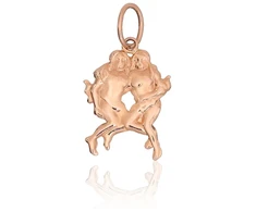 Diamond Sky Jewelry Auksinis zodiako ženklo pakabukas „Dvyniai III“