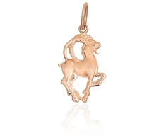 Diamond Sky Jewelry Auksinis zodiako ženklo pakabukas „Ožiaragis V“