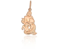 Diamond Sky Jewelry Auksinis zodiako ženklo pakabukas „Vandenis III“