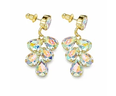 Diamond Sky Jewelry Auskarai „Amber II (Aurora Borealis)“ su Preciosa® kristalais