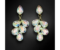 Diamond Sky Jewelry Auskarai „Amber II (Aurora Borealis)“ su Preciosa® kristalais