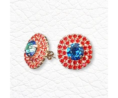 Diamond Sky Jewelry Auskarai „Andrea (Bermuda Mėlyna)“ su Swarovski® kristalais