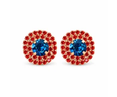 Diamond Sky Jewelry Auskarai „Andrea (Bermuda Mėlyna)“ su Swarovski® kristalais