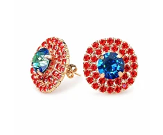 Diamond Sky Jewelry Auskarai „Andrea (Bermuda Mėlyna)“ su Swarovski® kristalais