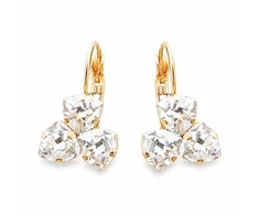 Diamond Sky Jewelry Auskarai „Bermuda Triangle III“ su Swarovski® kristalais