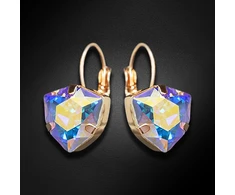Diamond Sky Jewelry Auskarai „Bermuda Triangle (Aurora Borealis)“ su Swarovski® kristalais