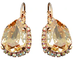 Diamond Sky Jewelry Auskarai „Celestial Drop III (Golden Shadow)“ su Swarovski® kristalais