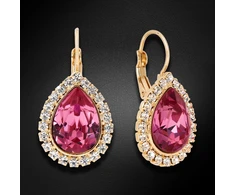 Diamond Sky Jewelry Auskarai „Celestial Drop (Rose)“ su Swarovski® kristalais