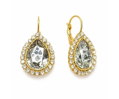 Diamond Sky Jewelry Auskarai „Celestial Drop (Sidabrinis Patina)“ su Swarovski® kristalais
