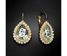 Diamond Sky Jewelry Auskarai „Celestial Drop (Sidabrinis Patina)“ su Swarovski® kristalais