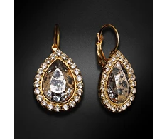 Diamond Sky Jewelry Auskarai „Celestial Drop (Rose Patina)“ su Swarovski® kristalais