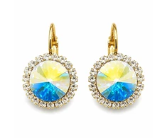 Diamond Sky Jewelry Auskarai „Clarice (Aurora Borealis)“ su Swarovski® kristalais
