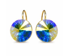 Diamond Sky Jewelry Auskarai „Clarice II (Aurora Borealis)“ su Swarovski® kristalais