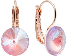 Diamond Sky Jewelry Auskarai „Clarice II (Lavender DeLite)“ su Swarovski® kristalais