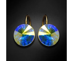 Diamond Sky Jewelry Auskarai „Clarice II (Aurora Borealis)“ su Swarovski® kristalais