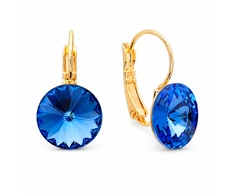 Diamond Sky Jewelry Auskarai „Clarice II (Sapphire)“ su Swarovski® kristalais