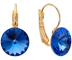 Diamond Sky Jewelry Auskarai „Clarice II (Sapphire)“ su Swarovski® kristalais