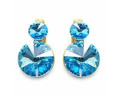 Diamond Sky Jewelry Auskarai „Clarice IV (Aquamarine Mėlyna)“ su Swarovski® kristalais