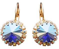 Diamond Sky Jewelry Auskarai „Clarice IX (Sapphire Shimmer)“ su Swarovski® kristalais