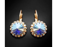 Diamond Sky Jewelry Auskarai „Clarice IX (Sapphire Shimmer)“ su Swarovski® kristalais