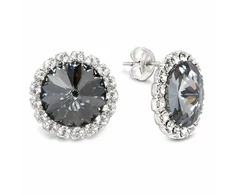 Diamond Sky Jewelry Auskarai „Clarice X (Nightfall)“ su Preciosa® kristalais