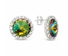 Diamond Sky Jewelry Auskarai „Clarice X (Vitrail Medium)“ su Preciosa® kristalais