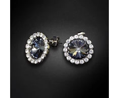 Diamond Sky Jewelry Auskarai „Clarice X (Nightfall)“ su Preciosa® kristalais