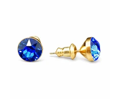 Diamond Sky Jewelry Auskarai „Classic (Sapphire)“ su Swarovski® kristalais
