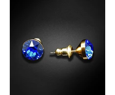 Diamond Sky Jewelry Auskarai „Classic (Sapphire)“ su Swarovski® kristalais